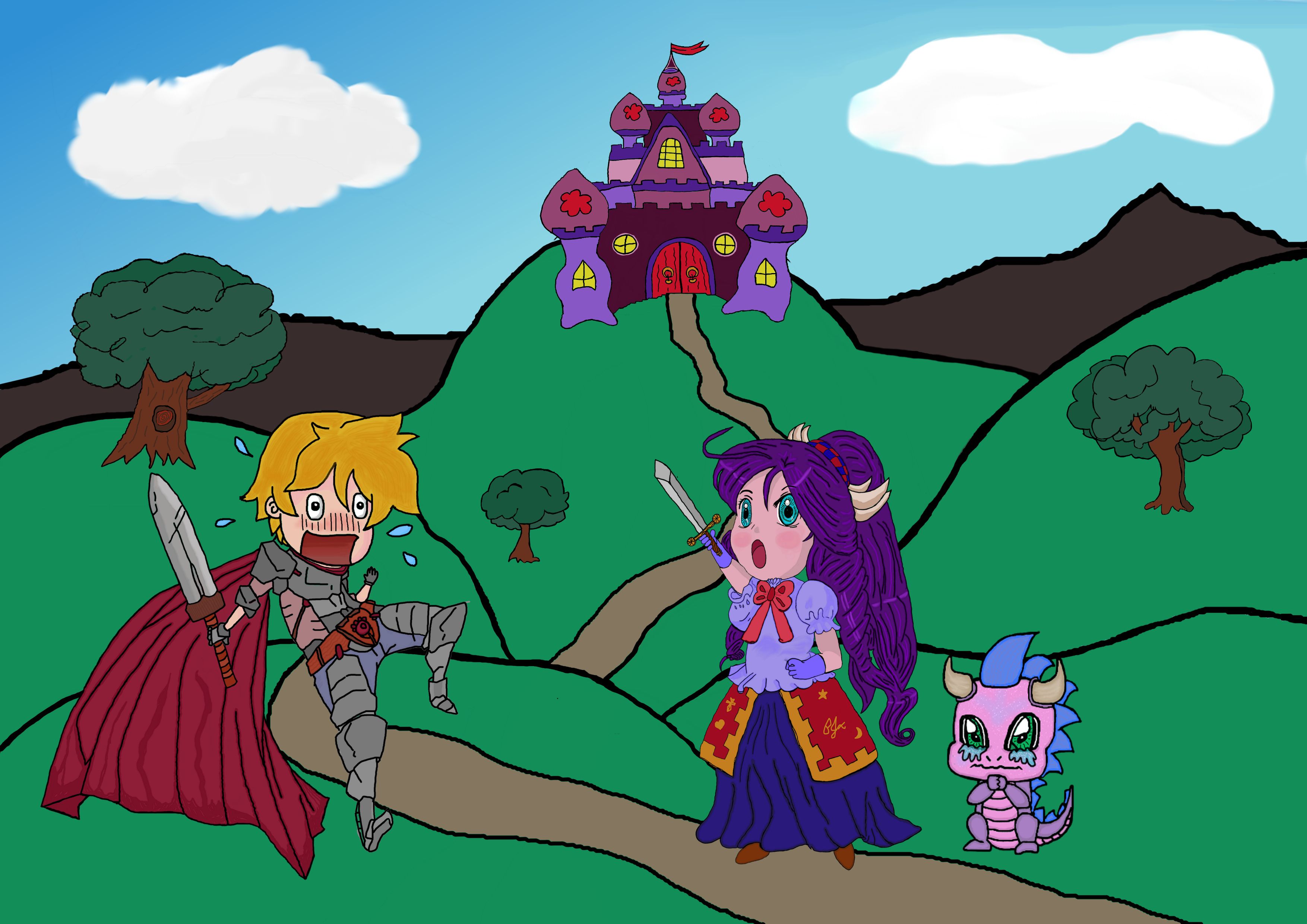 Princess Chibi Defends Dragon